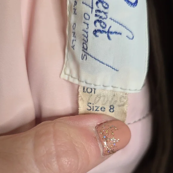 Elegant Lace Trimmed Maxi Dress VINTAGE, PROM , HIPPIE BOHO - Picture 9 of 11